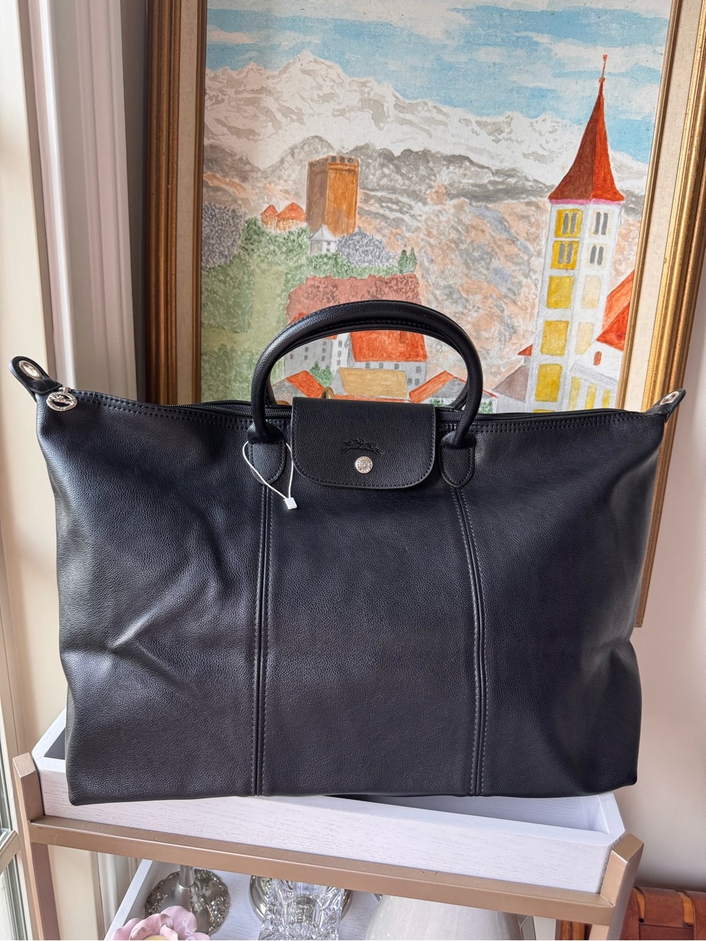 XL Elevated Sophisticated Travel Tote Bag - Elegant Weekender